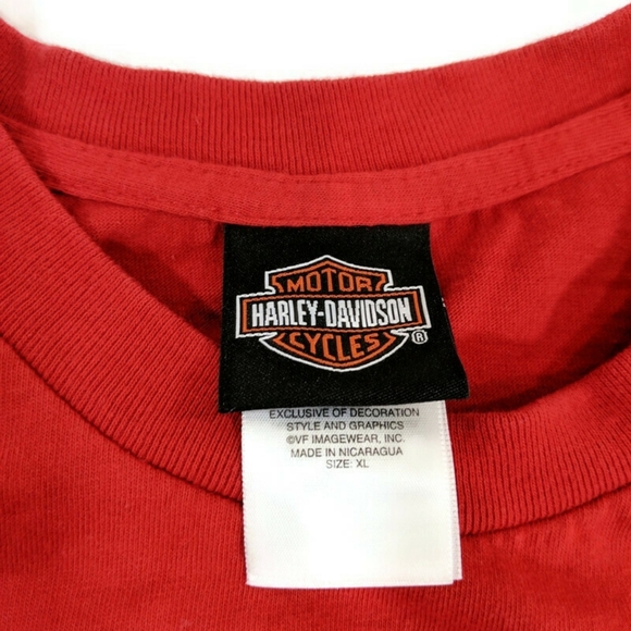 Harley-Davidson Dealership T-shirt Chicago Red XL - Picture 5 of 6